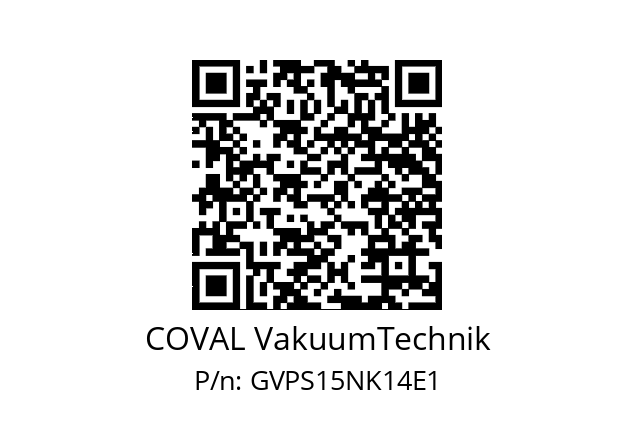   COVAL VakuumTechnik GVPS15NK14E1