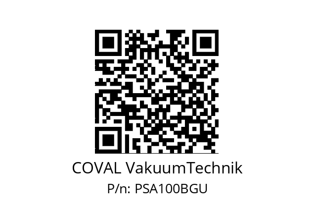   COVAL VakuumTechnik PSA100BGU