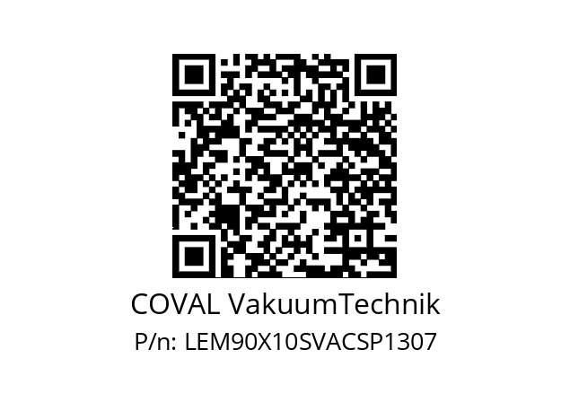   COVAL VakuumTechnik LEM90X10SVACSP1307