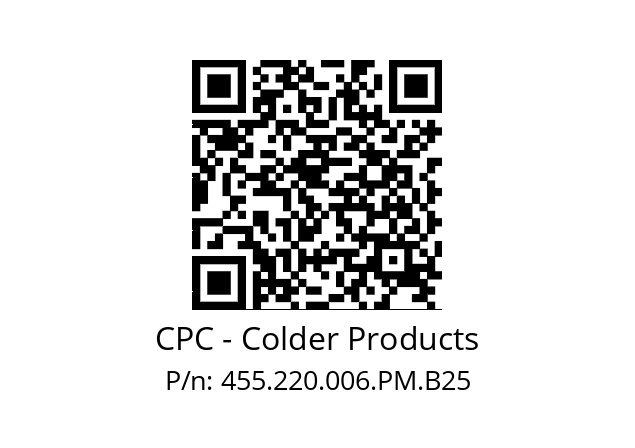   CPC - Colder Products 455.220.006.PM.B25