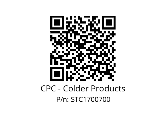   CPC - Colder Products STC1700700