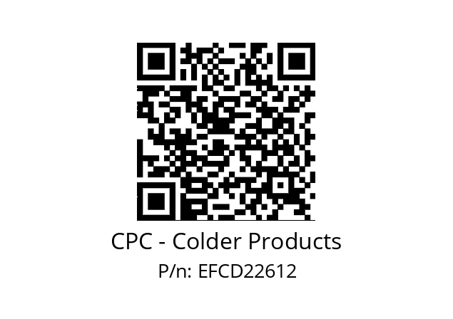   CPC - Colder Products EFCD22612