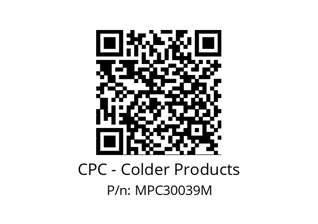   CPC - Colder Products MPC30039M