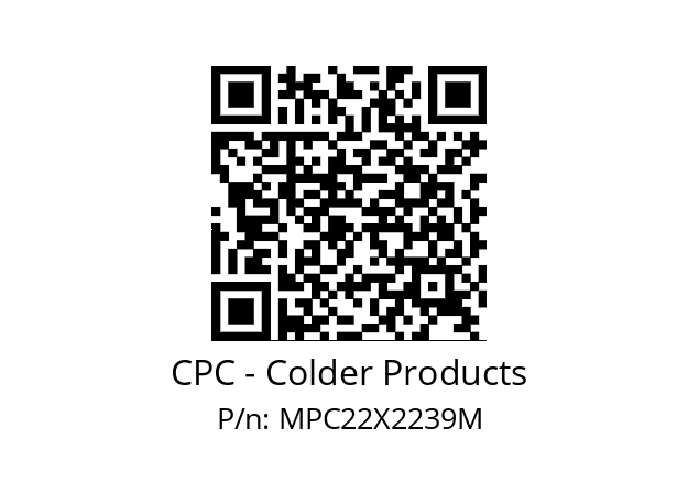   CPC - Colder Products MPC22X2239M