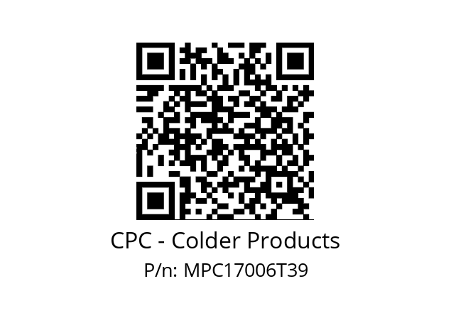   CPC - Colder Products MPC17006T39