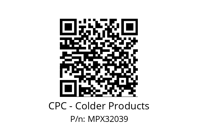   CPC - Colder Products MPX32039