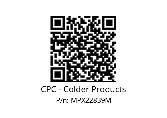   CPC - Colder Products MPX22839M