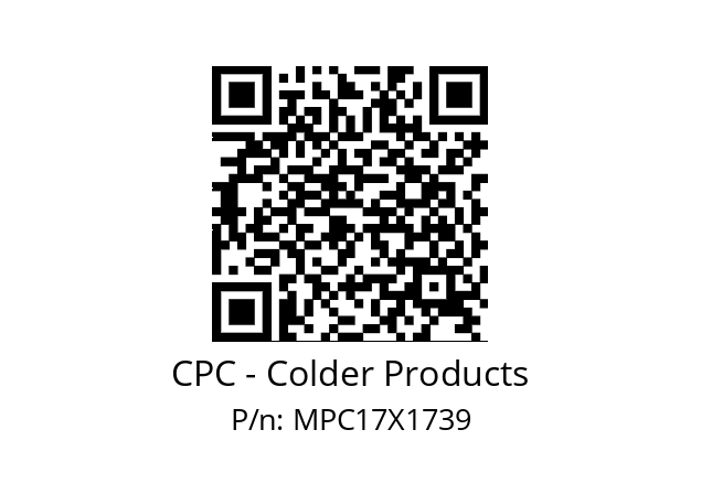   CPC - Colder Products MPC17X1739