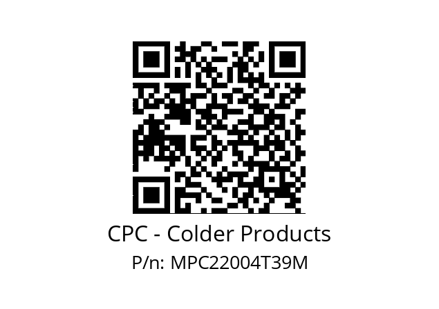   CPC - Colder Products МРС22004Т39М