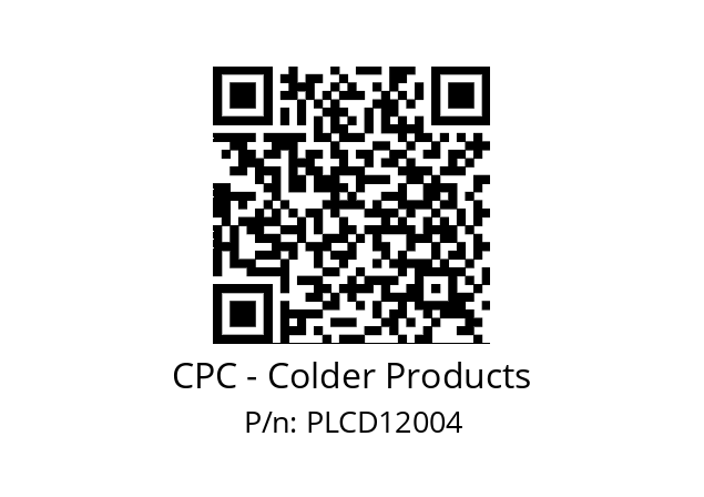   CPC - Colder Products PLCD12004