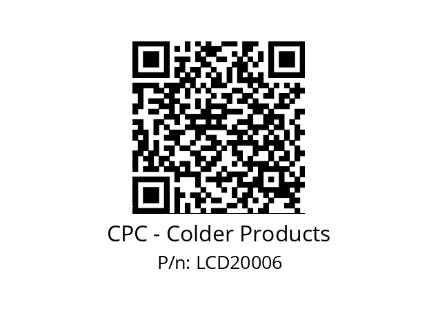   CPC - Colder Products LCD20006