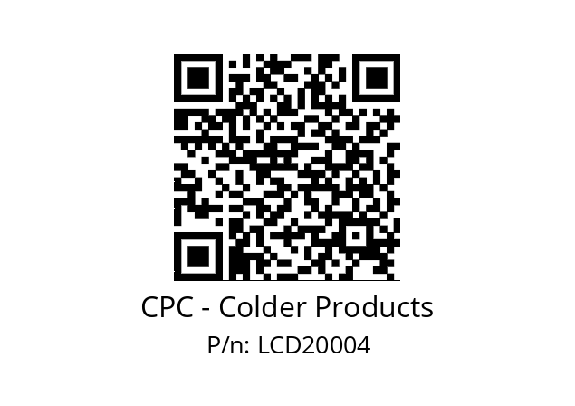   CPC - Colder Products LCD20004