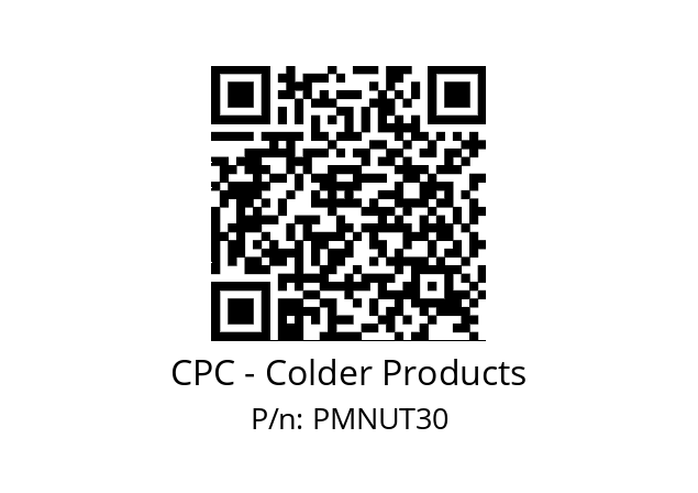   CPC - Colder Products PMNUT30