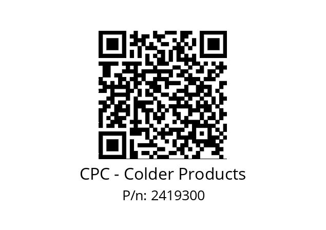   CPC - Colder Products 2419300