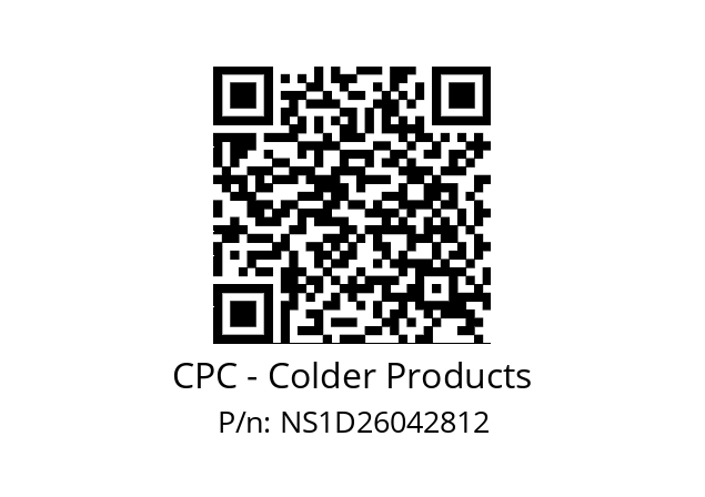   CPC - Colder Products NS1D26042812