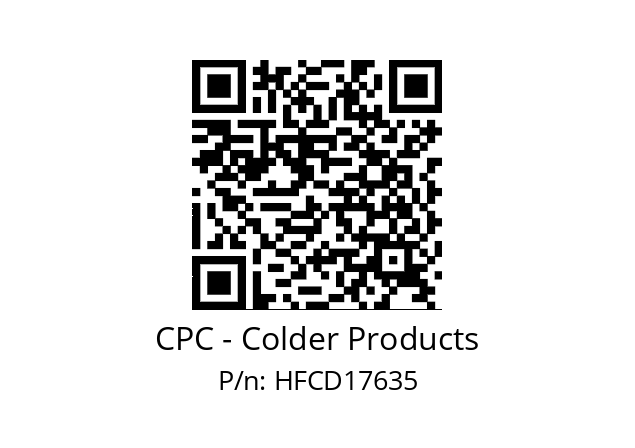   CPC - Colder Products HFCD17635