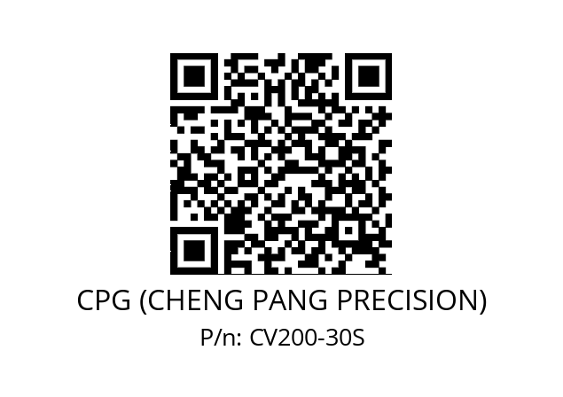   CPG (CHENG PANG PRECISION) CV200-30S