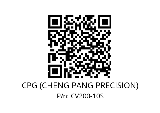   CPG (CHENG PANG PRECISION) CV200-10S