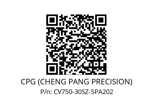   CPG (CHENG PANG PRECISION) CV750-30SZ-SPA202