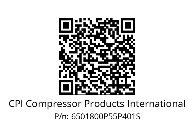   CPI Compressor Products International 6501800P55P401S