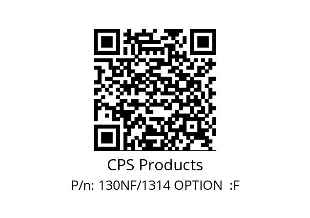   CPS Products 130NF/1314 OPTION  :F