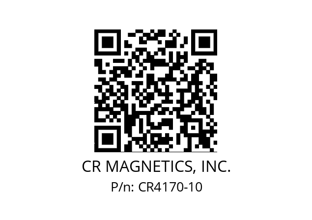   CR MAGNETICS, INC. CR4170-10