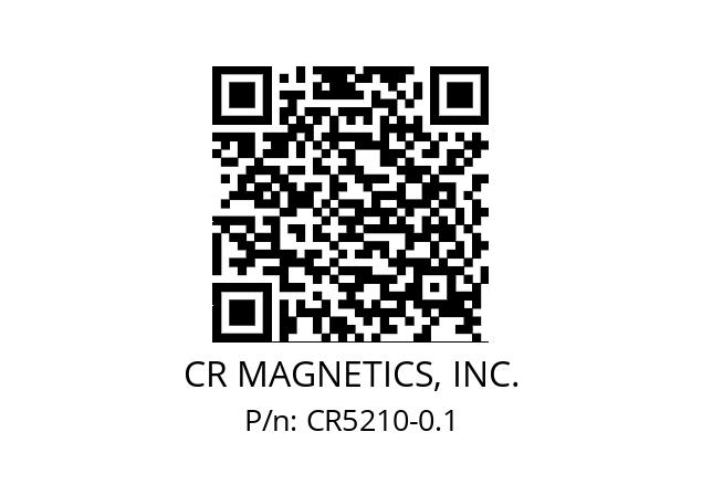   CR MAGNETICS, INC. CR5210-0.1