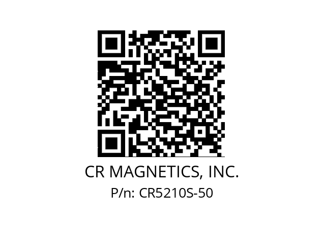   CR MAGNETICS, INC. CR5210S-50