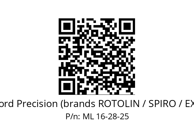   Crawford Precision (brands ROTOLIN / SPIRO / EXACTA) ML 16-28-25