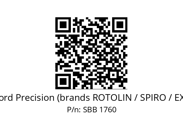   Crawford Precision (brands ROTOLIN / SPIRO / EXACTA) SBB 1760