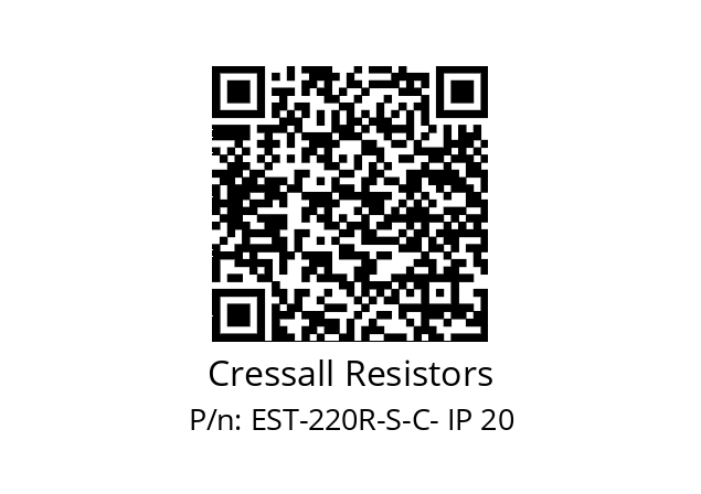   Cressall Resistors EST-220R-S-C- IP 20