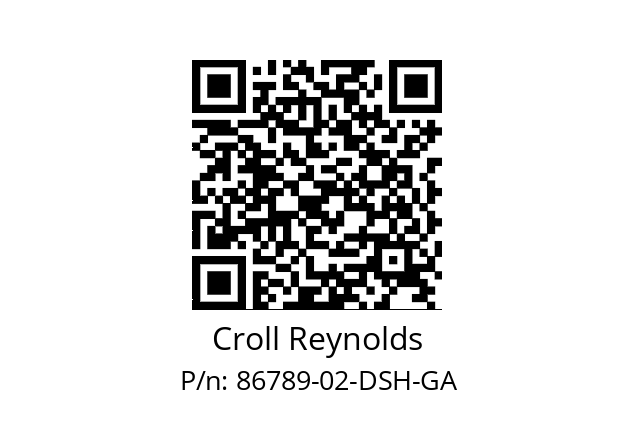   Croll Reynolds 86789-02-DSH-GA