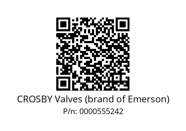   CROSBY Valves (brand of Emerson) 0000555242