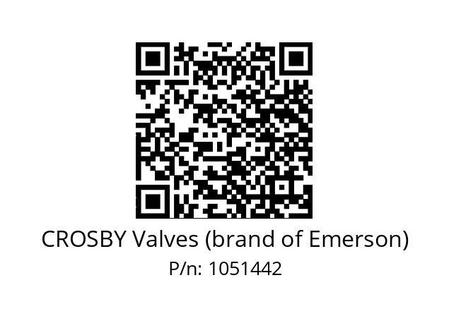   CROSBY Valves (brand of Emerson) 1051442