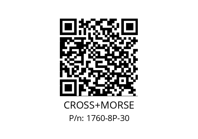   CROSS+MORSE 1760-8P-30