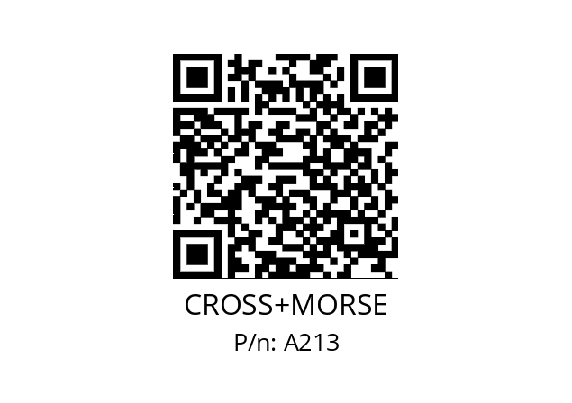   CROSS+MORSE A213