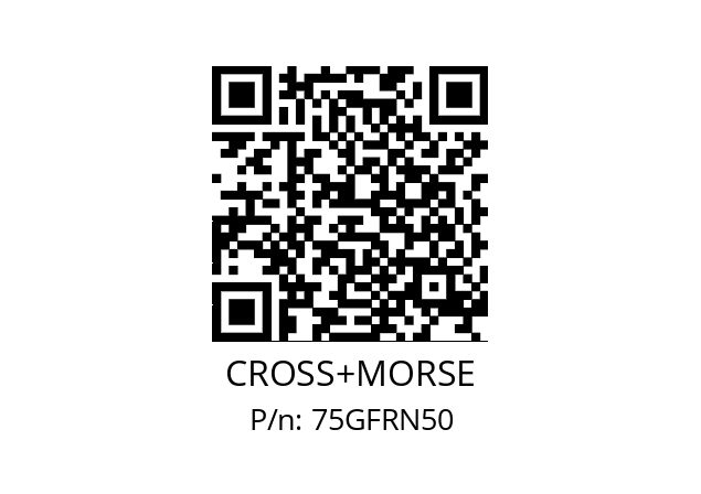   CROSS+MORSE 75GFRN50