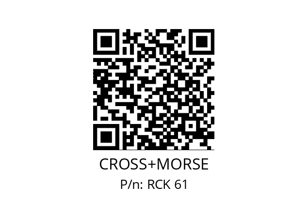   CROSS+MORSE RCK 61