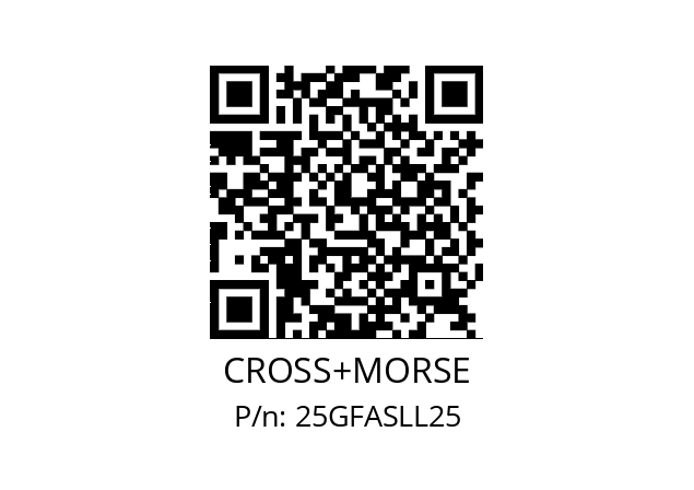   CROSS+MORSE 25GFASLL25