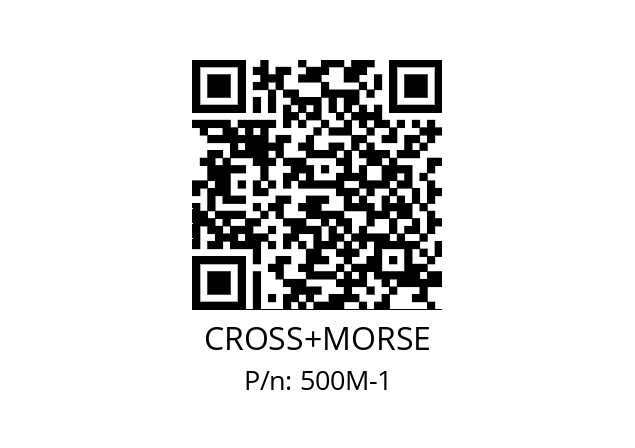   CROSS+MORSE 500M-1