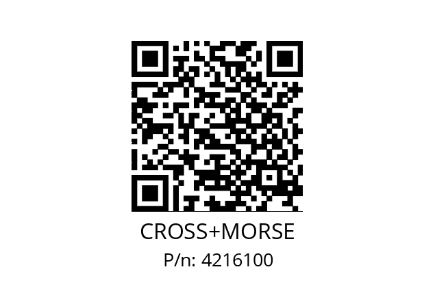   CROSS+MORSE 4216100