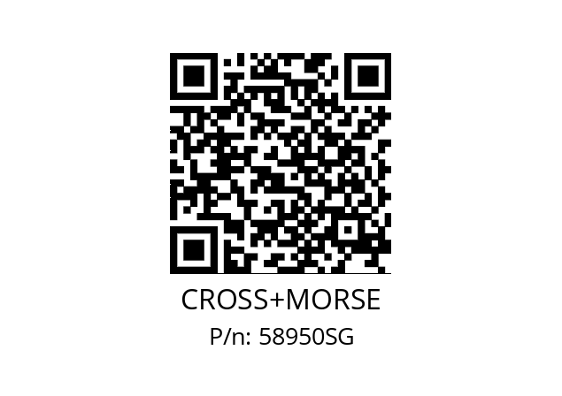   CROSS+MORSE 58950SG