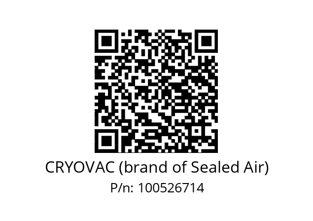   CRYOVAC (brand of Sealed Air) 100526714