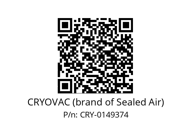   CRYOVAC (brand of Sealed Air) CRY-0149374