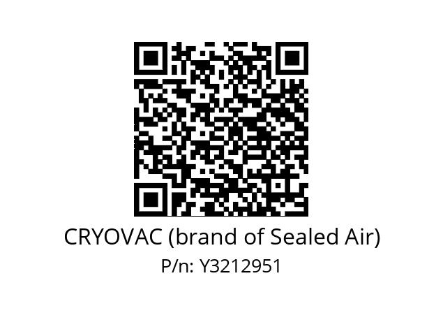   CRYOVAC (brand of Sealed Air) Y3212951