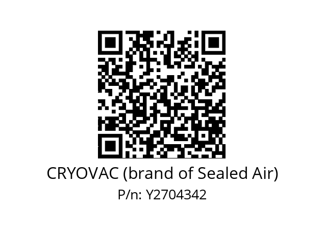   CRYOVAC (brand of Sealed Air) Y2704342