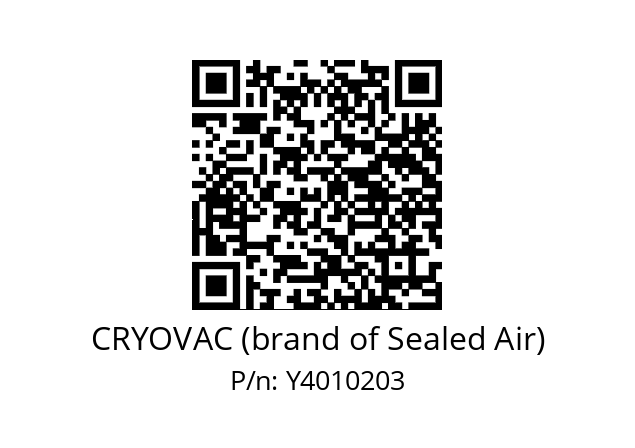   CRYOVAC (brand of Sealed Air) Y4010203