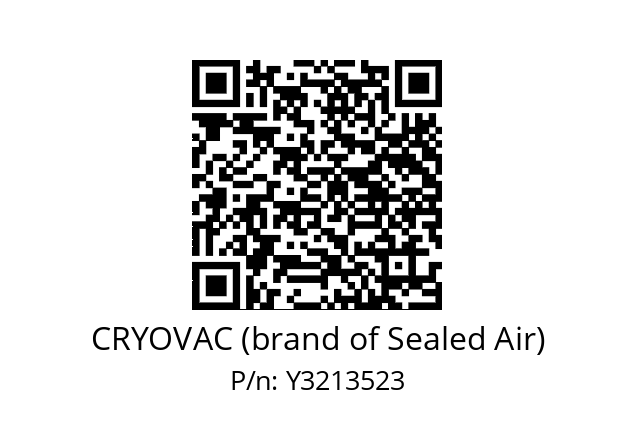   CRYOVAC (brand of Sealed Air) Y3213523