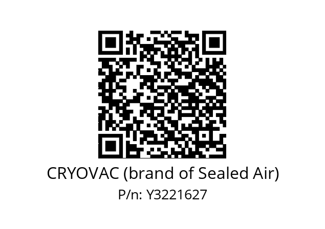   CRYOVAC (brand of Sealed Air) Y3221627