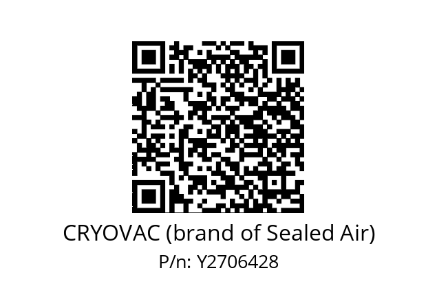   CRYOVAC (brand of Sealed Air) Y2706428